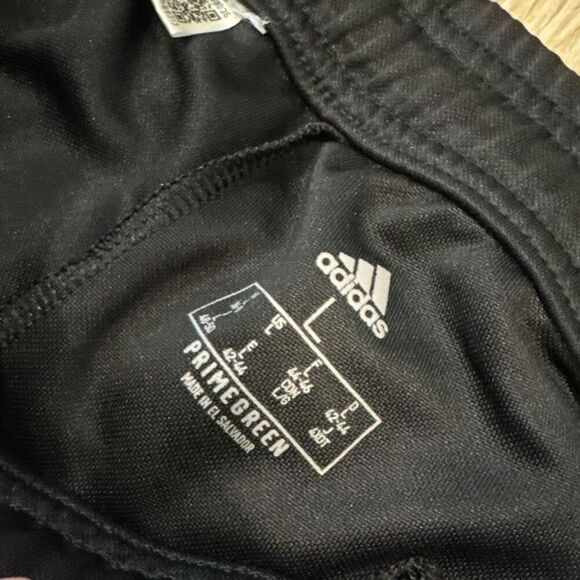 Adidas track pants with ankle zippers size large - Picture 2 of 3